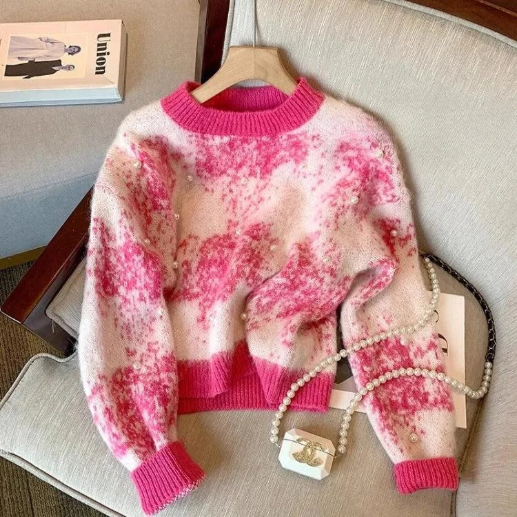 Pearl Beaded Soft Touch Knitted Sweater