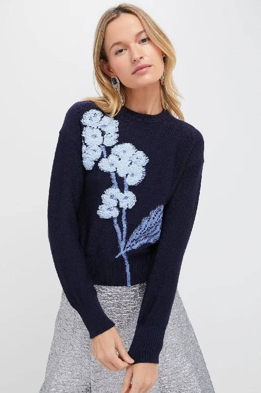 Bright Indigo Cropped Jumper