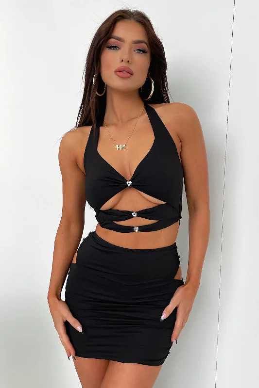 Burleigh Crop - Black