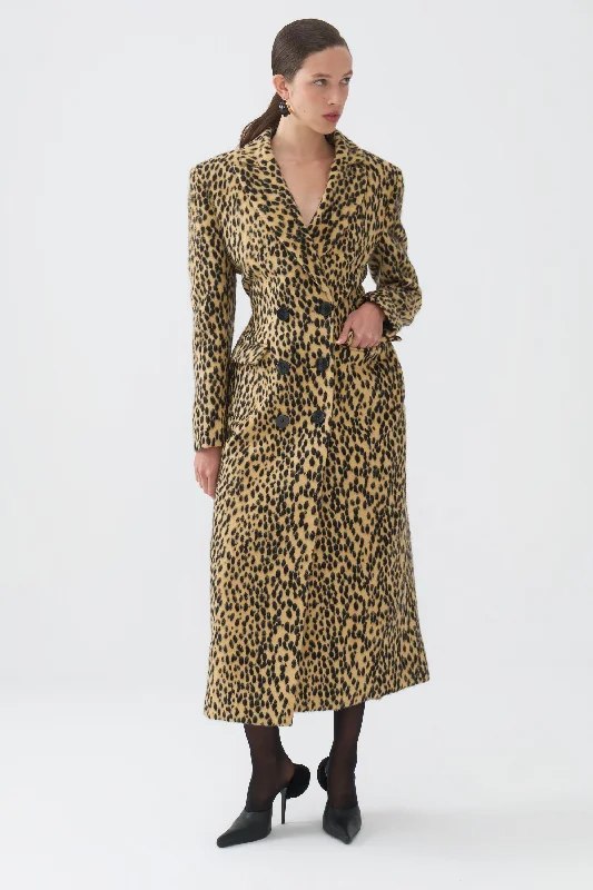 Leopard Printed Coat