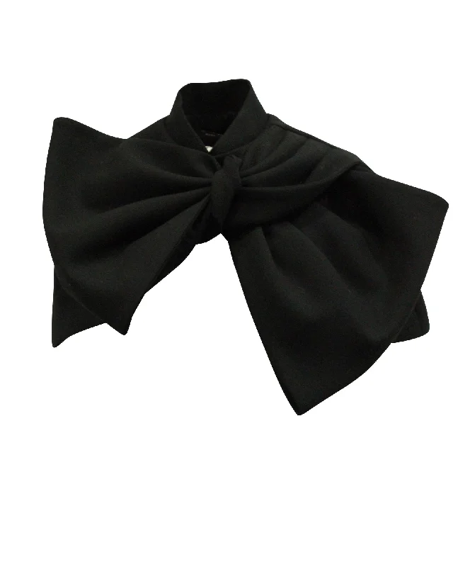 Marc by Marc Jacobs Bow Cape in Black Polyester