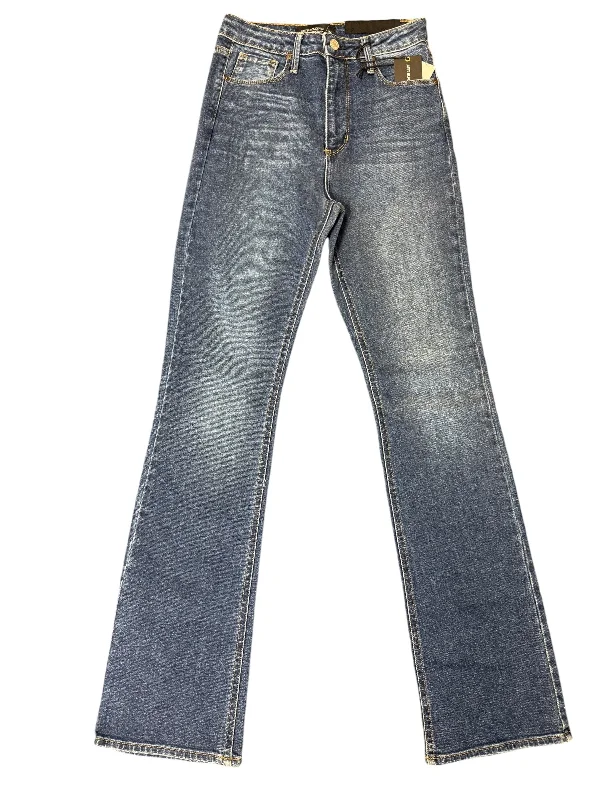 Jeans Boot Cut By Just Black In Blue Denim, Size: 2