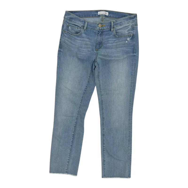 Jeans Skinny By Loft In Blue Denim, Size:4