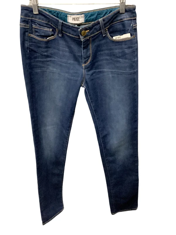 Jeans Skinny By Paige In Blue Denim, Size: 6