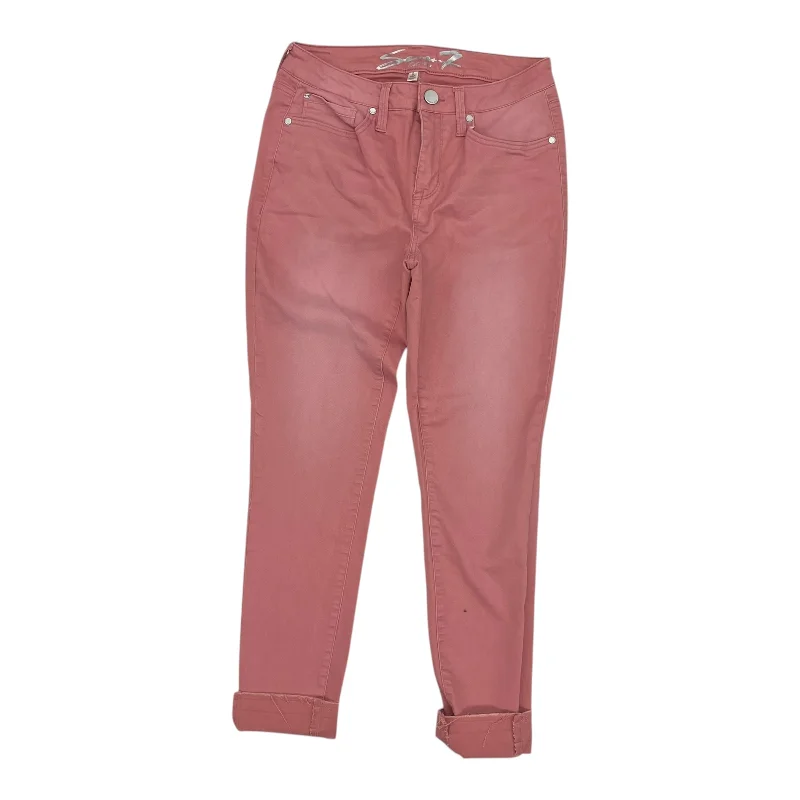 Jeans Skinny By Seven 7 In Pink Denim, Size:6