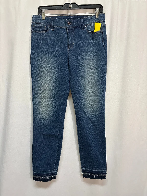 Jeans Skinny By White House Black Market In Blue Denim, Size: 4