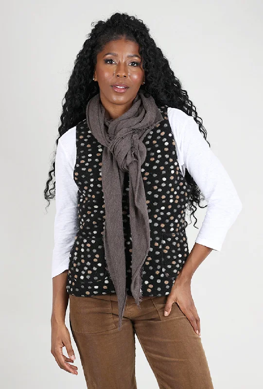 Grisal Love Cashmere Scarf, Brown Top