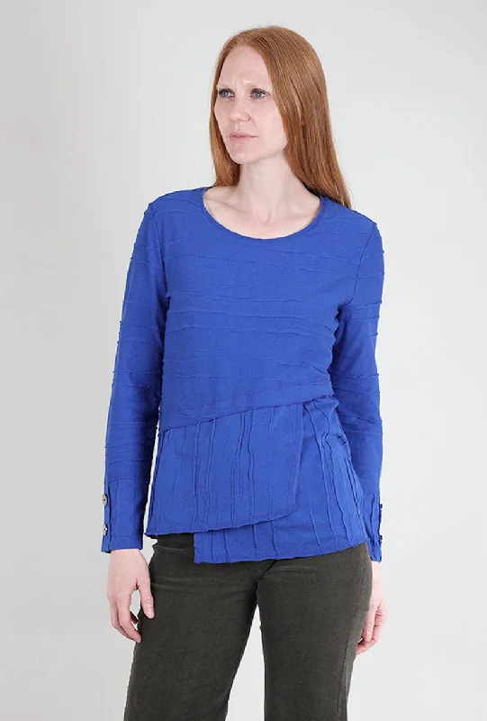 Steady Stream Overlay Tunic, Sapphire