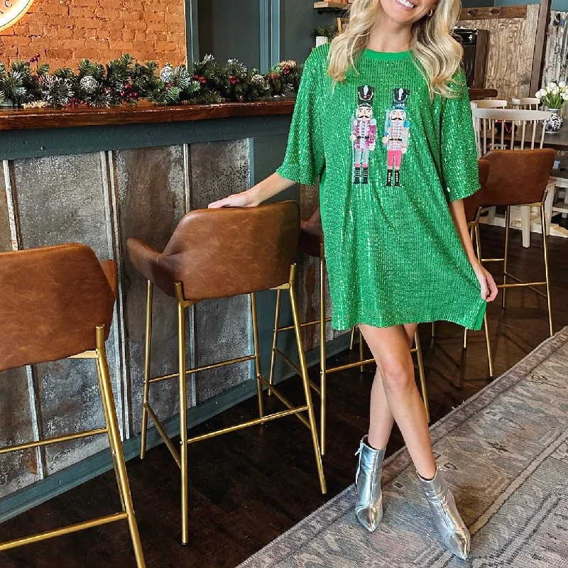 Nutcracker Sparkle Dress - Green