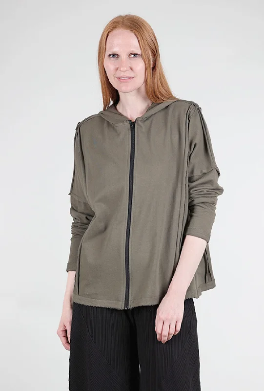 Seamed Hoodie, Loden