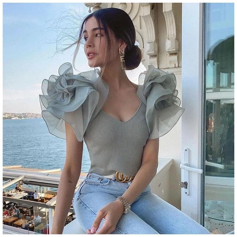 Tesla Ruffled Blouse