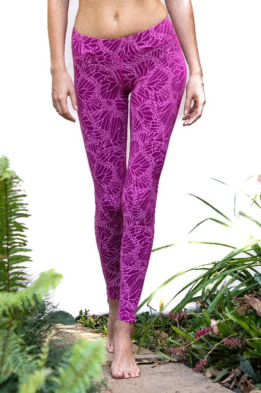 Butterfly Leggings - Fuchsia Pink