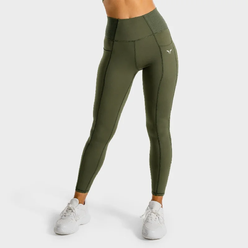 Core Leggings - 7/8 - Khaki