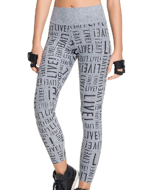 Live! Essential Legging Heather Grey/Cobalt P8117.S.00MC01