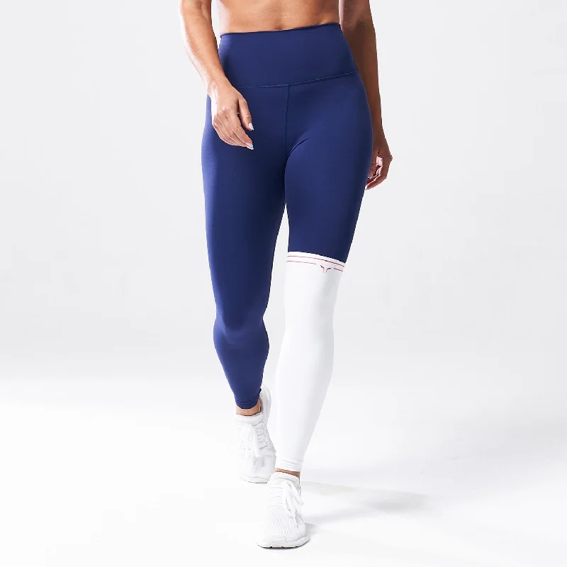 LAB360° Colour Block Leggings - Medieval Blue