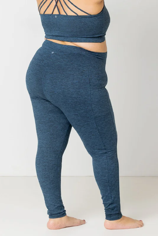 SuperSoft Pocket Leggings - Heather Navy