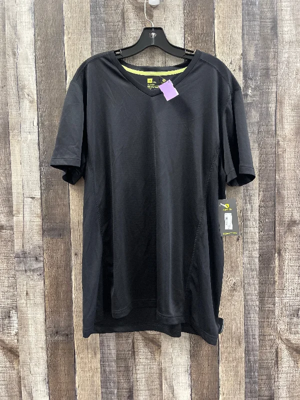 Black Athletic Top Short Sleeve Xersion, Size Xl