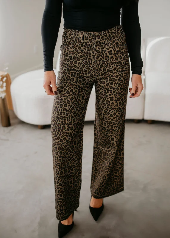 Faye Leopard Print Pants