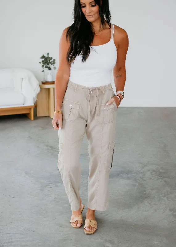 Liz Risen Tencel Cargo Pants