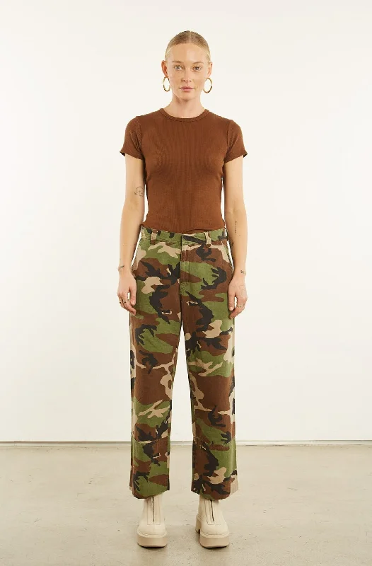 Camouflage Slash Pocket Trousers