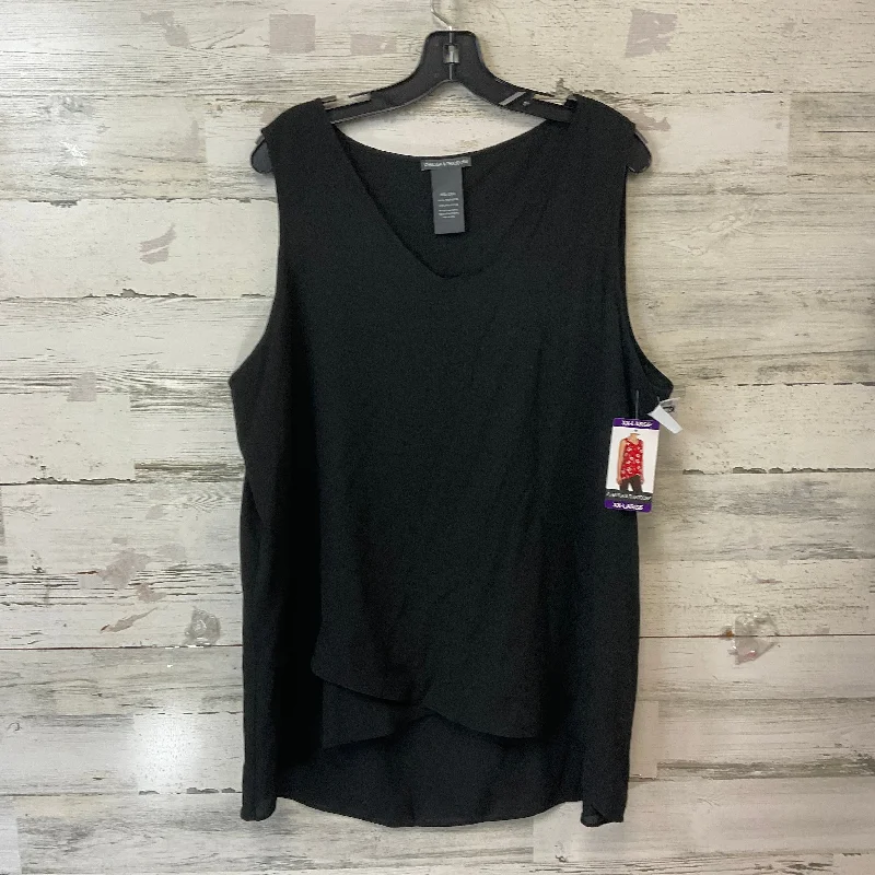 Top Short Sleeve Basic By Chelsea And Theodore In Black, Size: Xxl