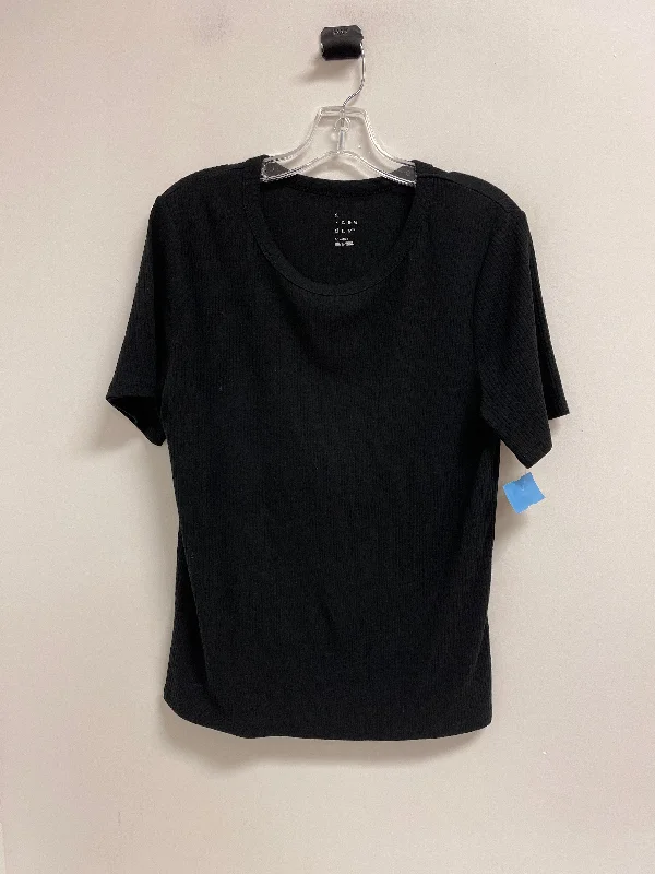 Top Short Sleeve By A New Day In Black, Size: Xl