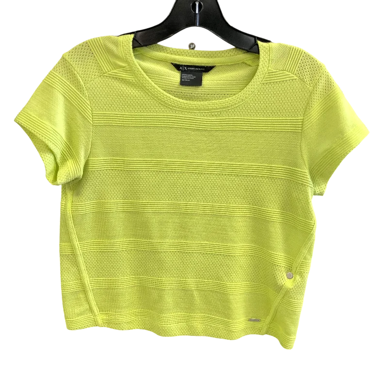 Top Short Sleeve By Armani Exchange In Green, Size: Xs