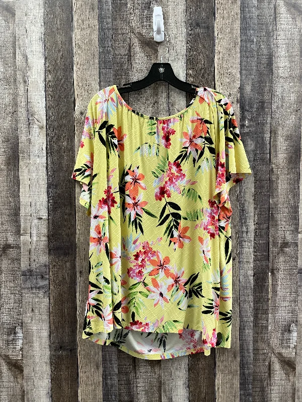 Top Short Sleeve By Croft And Barrow  Size: 3x