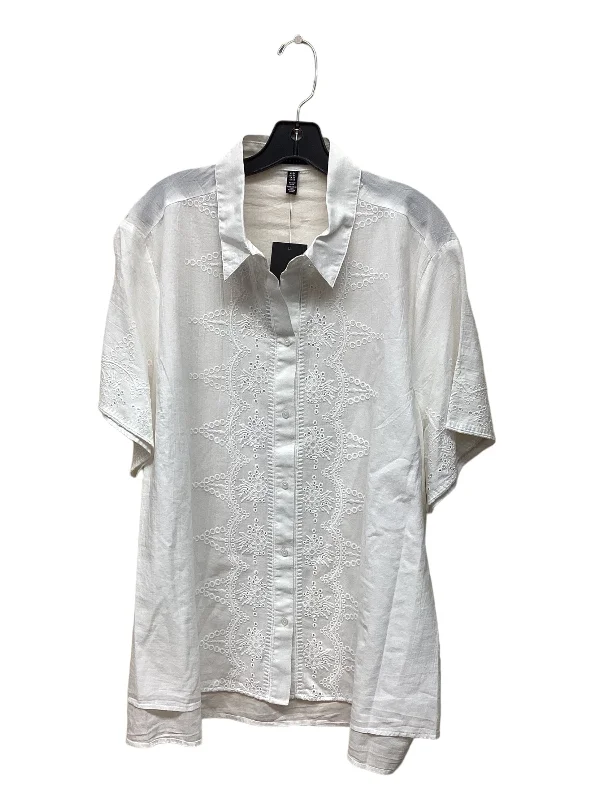 Top Short Sleeve By Jones New York  Size: 3x