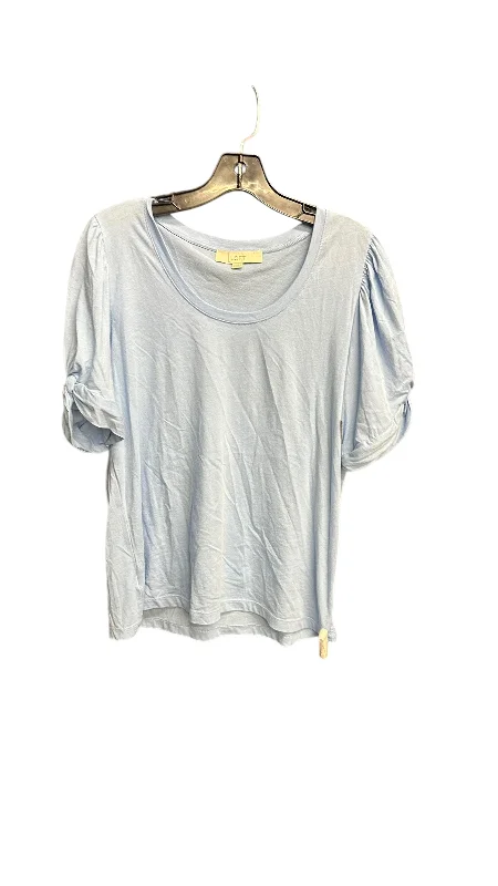 Top Short Sleeve By Loft In Blue, Size: M