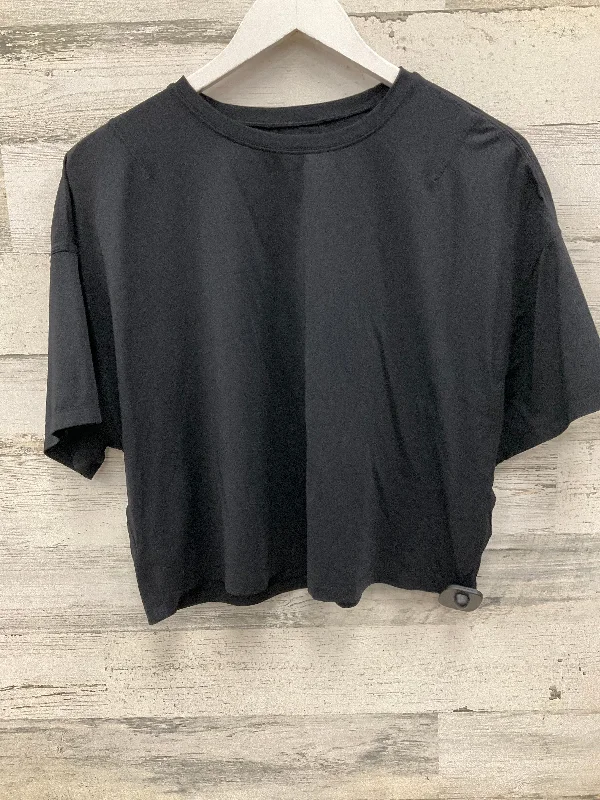 Top Short Sleeve By Lululemon In Black, Size: S