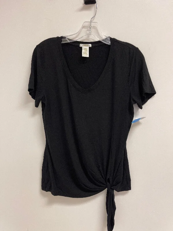 Top Short Sleeve By Matty M In Black, Size: S