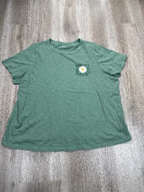 Top Short Sleeve By Old Navy In Green, Size: Xl