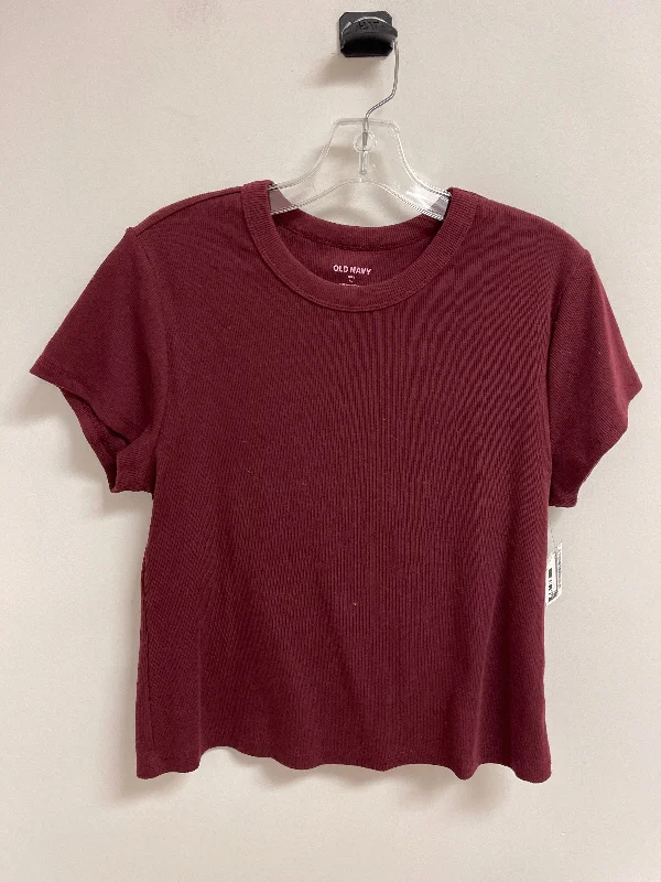 Top Short Sleeve By Old Navy In Red, Size: Xl