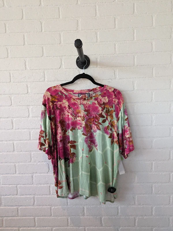 Top Short Sleeve Designer By Johnny Was  Size: L