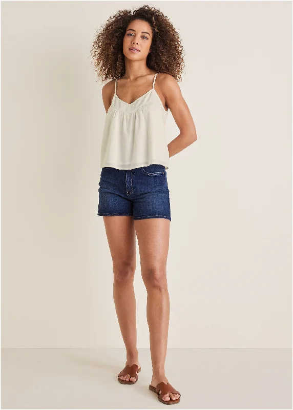 Naomi Denim Shorts - Dark Wash