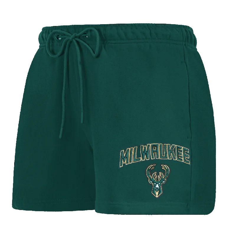 NBA MILWAUKEE BUCKS CLASSIC WOMEN'S SHORT (FOREST GREEN)