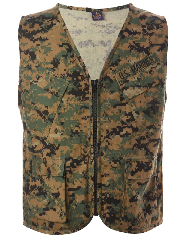 Reworked Jeff Camo Fisherman Jacket - S