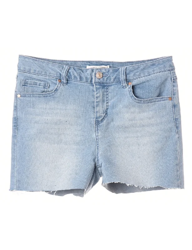 Reworked Molly Frayed Denim Shorts - W30