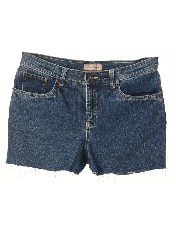 Reworked Molly Frayed Denim Shorts - W31