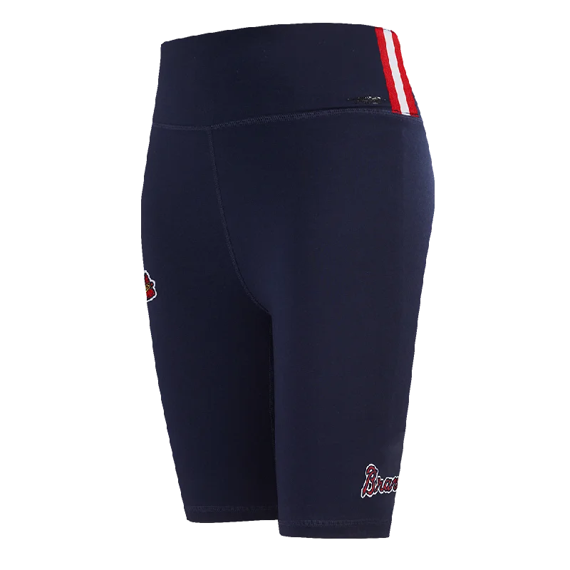 MLB ATLANTA BRAVES CLASSIC WOMEN'S CTN BIKE SHORT (MIDNIGHT NAVY)