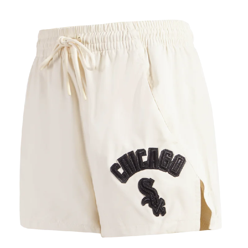 MLB CHICAGO WHITE SOX TRIPLE TONAL WOMEN'S WOVEN SHORT (EGGSHELL)