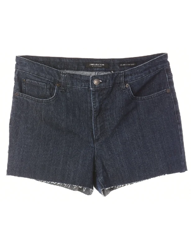 Reworked Molly Frayed Denim Shorts - W32